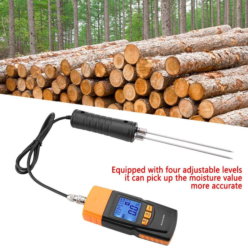 [Australia - AusPower] - Wood Moisture Meter,GM620 Digital Adjustable Moisture Detector Moisture Tester with LCD Display for Wood Building Material Firewood Walls Paper Floor 