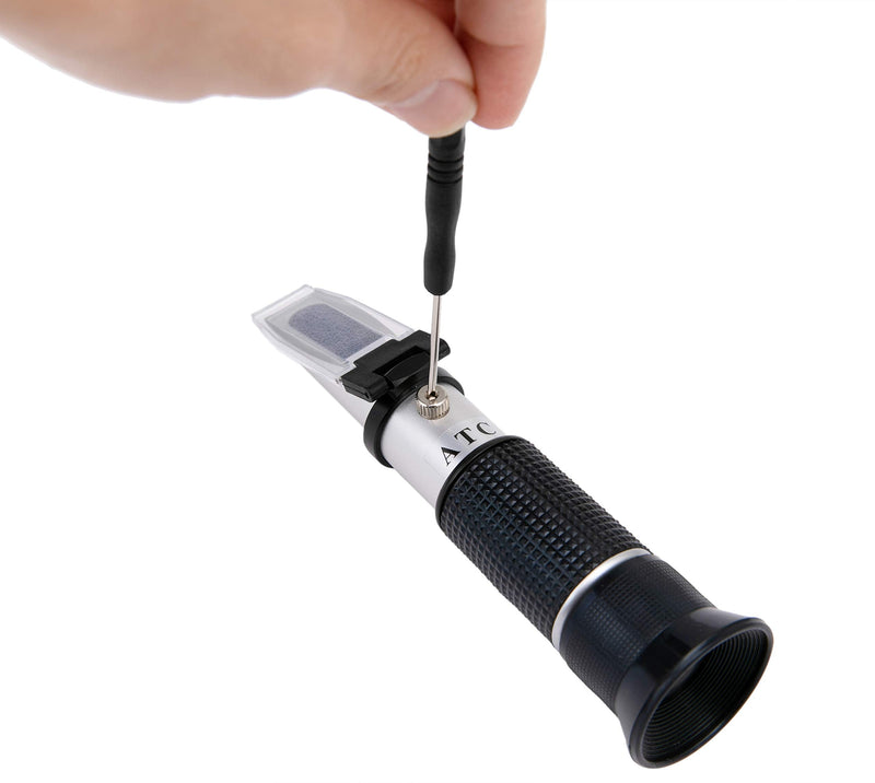 [Australia - AusPower] - Beslands Refractometer for Grape Wine Brewing, 0-40% Brix & 0-25% vol Alcohol Dual Scale with ATC, Measuring Sugar Content in Original Grape Juice and Predicting Wine Alcohol Degree 