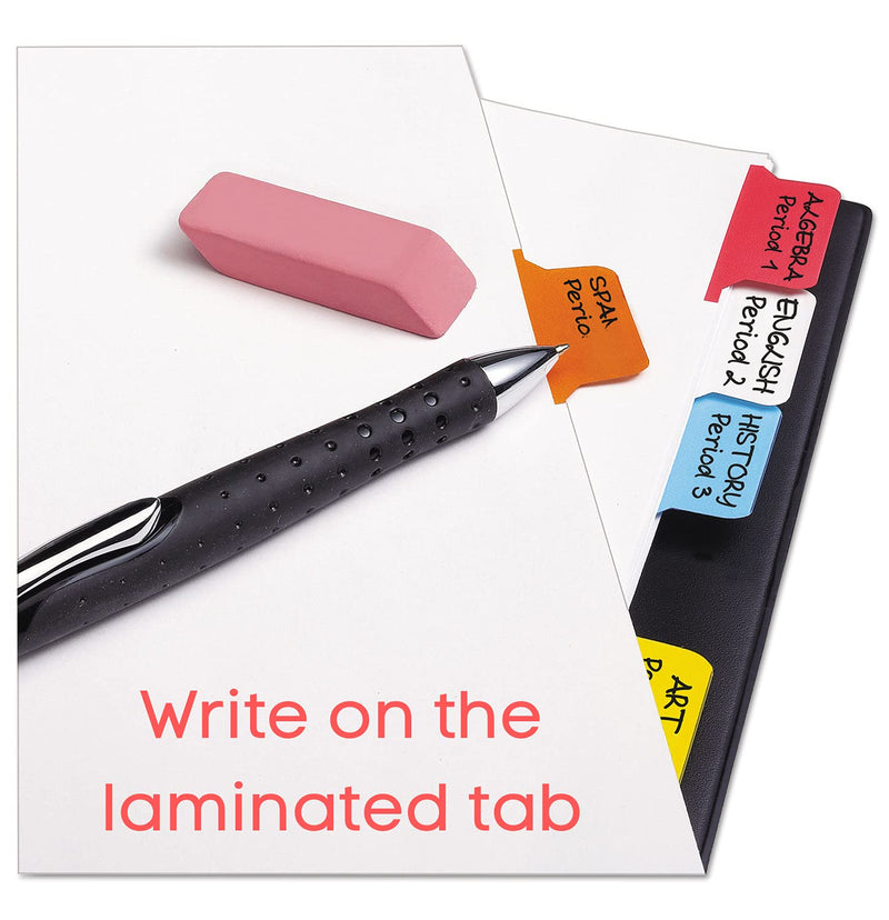 [Australia - AusPower] - 1InTheOffice Binder Dividers with Tabs, Three Ring Binder Dividers with Tabs, 8 Tab Dividers, Big Tab Write-On Paper Dividers, Multicolor, 4/Pack 