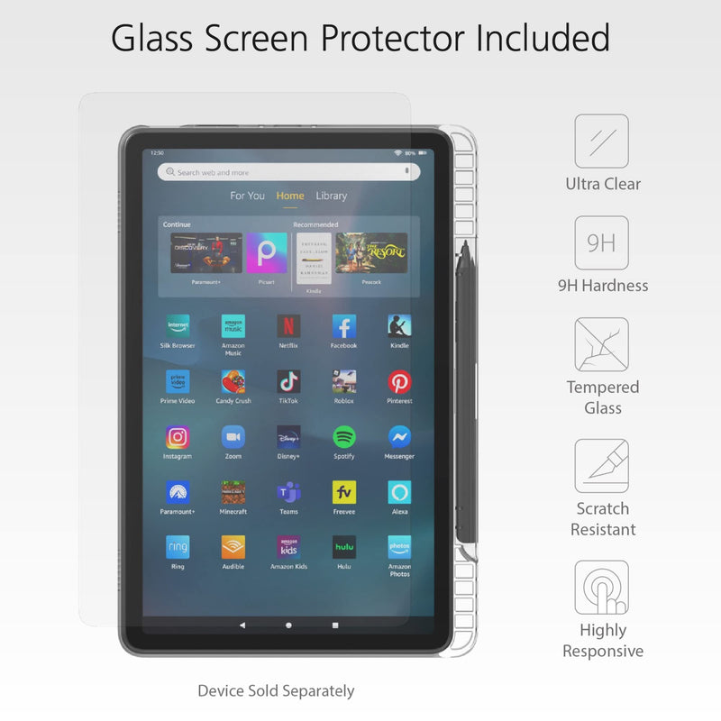 [Australia - AusPower] - All-New Made for Amazon Clear Case and Screen Protector for Amazon Fire Max 11 (2023 Release) 
