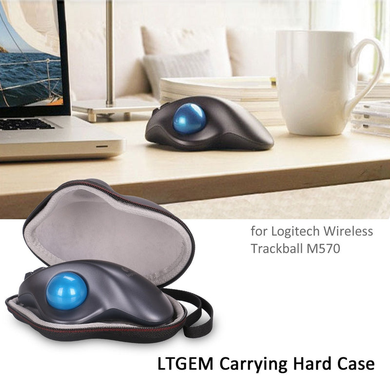 [Australia - AusPower] - LTGEM Case Compatible for Logitech M570/ERGO M575 Wireless Trackball Computer Wireless Mouse - EVA Hard Protective Case Travel Carrying Storage Bag(Case Only!) 