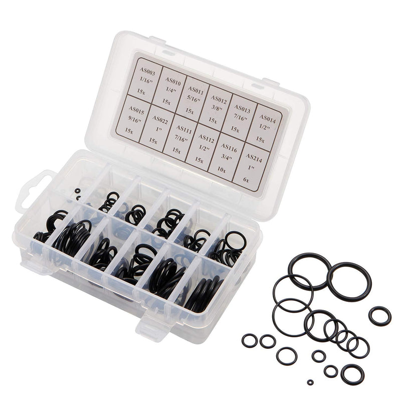 [Australia - AusPower] - BUSY-CORNER 166 Pieces Scuba O-Ring Kit Scuba Diving Rubber Orings, for Dive Hoses Ring Diving Dive Gear Equipment Scuba Tanks 