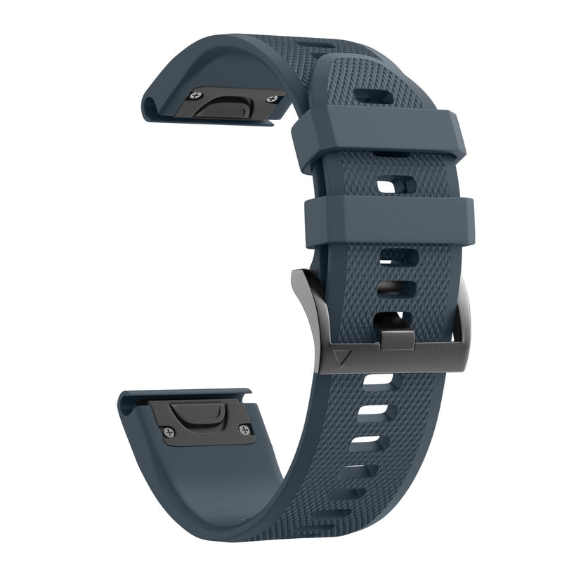 [Australia - AusPower] - ANCOOL Compatible with Fenix 7X Bands 26mm Easy Fit Silicone Sport Watchbands Replacement for Garmin Fenix 5X/Fenix 6X/Fenix 6X Pro/Fenix 7X/D2 Delta PX Smartwatches (Black, Slate) P03 