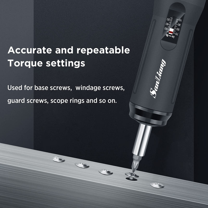 [Australia - AusPower] - Sanliang Torque Screwdriver Wrench Driver Bits Set 10-70 Inch Pounds lbs for Firearms Maintenance, Gunsmithing Tools, Bike Repairing and Scope Mounting. (10-70 in-lbs) 10-70 in-lbs 