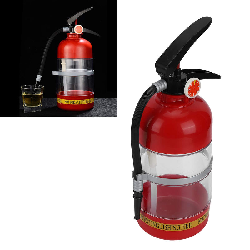 [Australia - AusPower] - Fire Extinguisher Shape 2L Delicate Liquor Dispenser, Portable Acrylic Beer Dispenser, Home Banquet Hotel for Beer Camping Beverage Cocktail Liquor Wine 