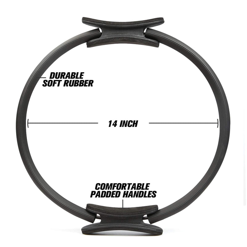 [Australia - AusPower] - RitFit Pilates Ring - 14 Inch Magic Fitness Circle for Toning Inner & Outer Thighs, Bonus Workout Guide Included 