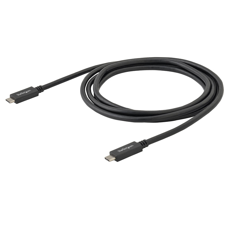 [Australia - AusPower] - StarTech.com USB 3.1 Type C Cable 6 ft / 2m with Power Delivery (USB PD) Power Pass Through Charging USB Charger (USB315CC2M) USB 3.0 - C to C 