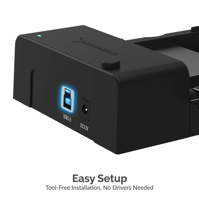 [Australia - AusPower] - SABRENT USB 3.0 to SATA External Hard Drive Lay-Flat Docking Station for 2.5 or 3.5in HDD, SSD [Support UASP and 20TB] (EC-DFLT) ORIGINAL 