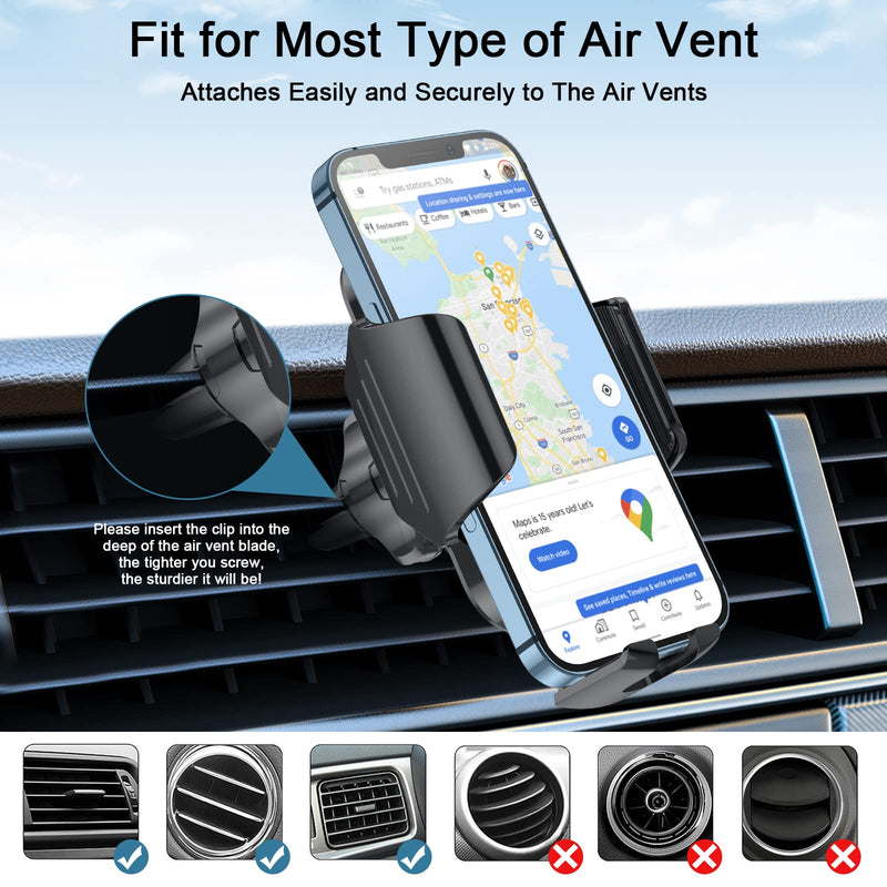 [Australia - AusPower] - BSOON Car Phone Holder Mount, Air Vent Phone Mount for Car, Universal Smartphone Automobile Cradles, Compatible with iPhone 12/12 Pro/11 Pro Max/8 Plus/8/X Samsung Galaxy S20/S20+/S10/S9/Note 20/10 