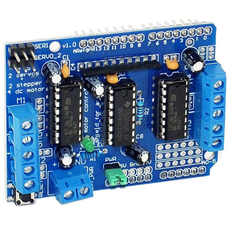 [Australia - AusPower] - HiLetgo L293D DC Motor Drive Shield Stepper Motor Drive Shield Expansion Board for Arduino Duemilanove Raspberry Pi 