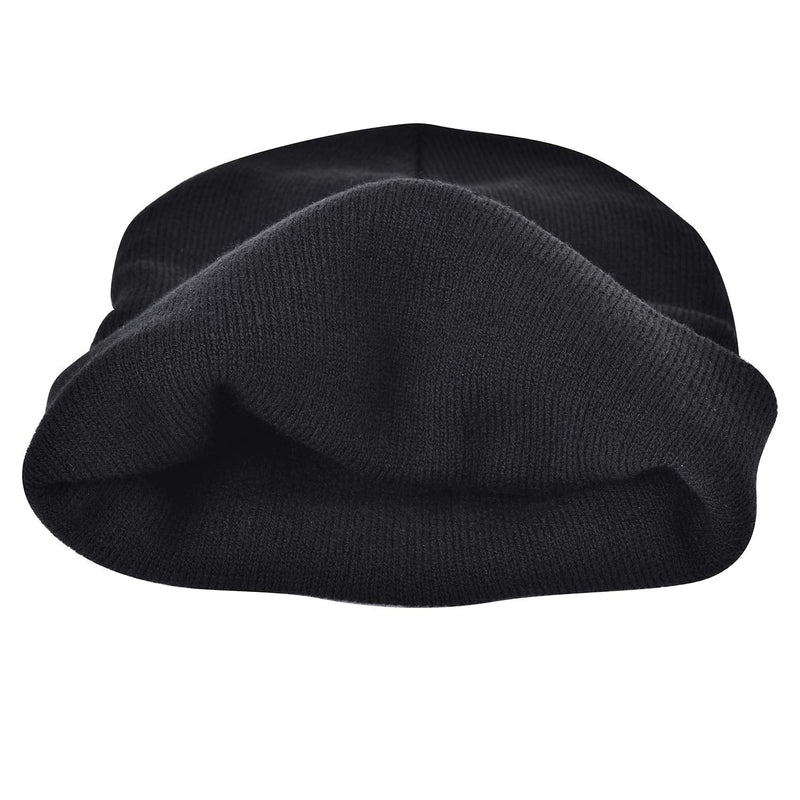 [Australia - AusPower] - Etsfmoa Unisex Beanie Hat with The Light Gifts for Men Dad Father USB Rechargeable Caps Black 