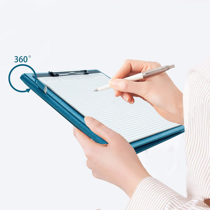 [Australia - AusPower] - Resume Folder Clipboard Holder Letter Size A4 Legal Pad, Portfolio Pad folio Document Organizer for Interview & Business (Turquoise) Turquoise 