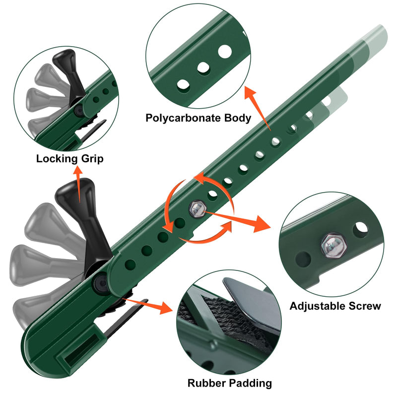 [Australia - AusPower] - Drusolell Siding Installation Tools Compatible with 5/16- Inch Fiber Cement Siding, Siding Mounting Kit with Adjustable Reveals, Lap Siding Gauge Made of Polycarbonate Body, Green 5/16-Inch 