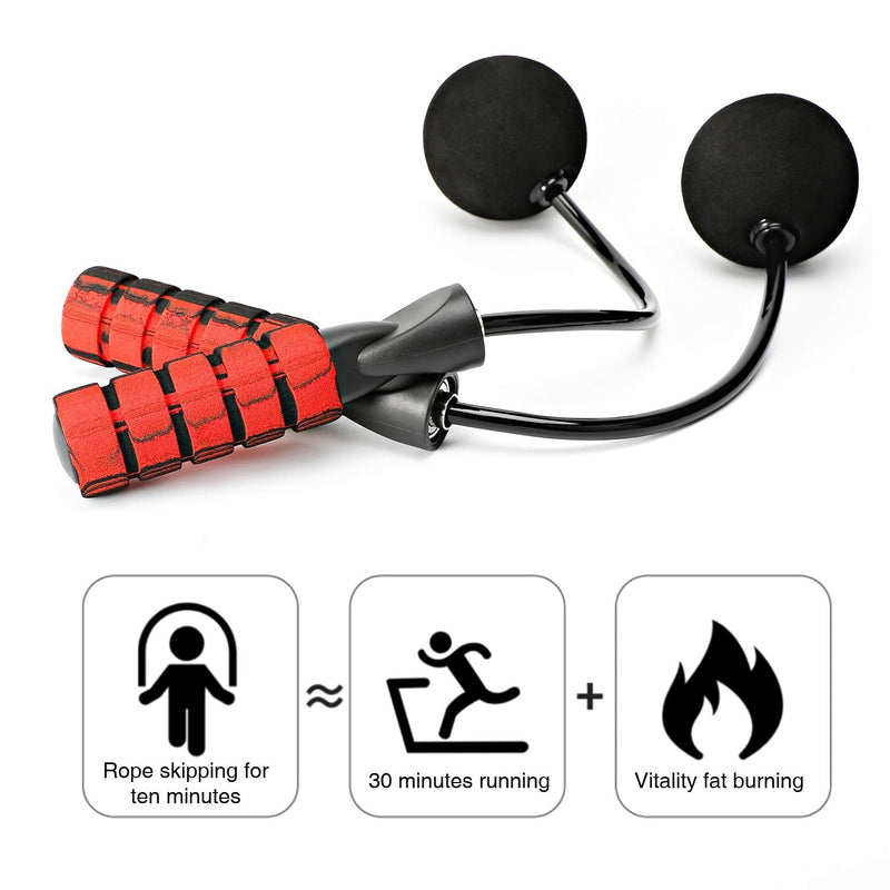 [Australia - AusPower] - APLUGTEK Jump Rope, Training Ropeless Skipping Rope for Fitness, Adjustable Weighted Cordless Jump Rope for Men Women Kids 