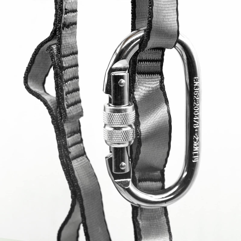 [Australia - AusPower] - PRIOR FITNESS Yoga Hammock Accessory Set Aerial Silk Hardware with Daisy Chain Carabiner for Yoga Swing Pilates 