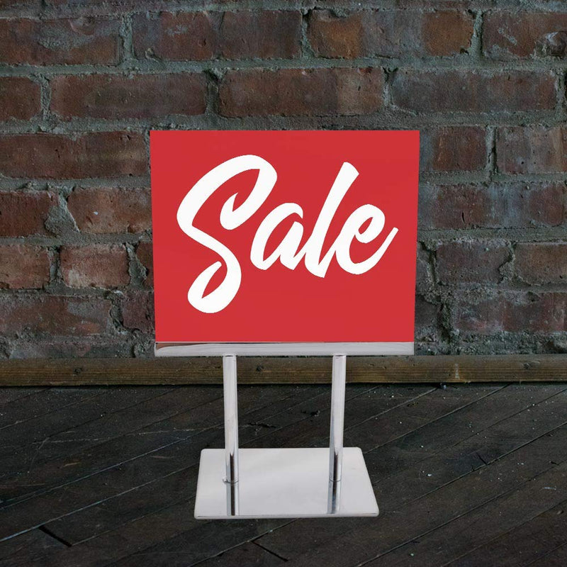 [Australia - AusPower] - NAHANCO CD57S1-5 Retail Sign Card for Displays, “Sale”, 5 ½”H x 7”W, Red with White Print, Script Style on Card Stock – 5/CTN. 