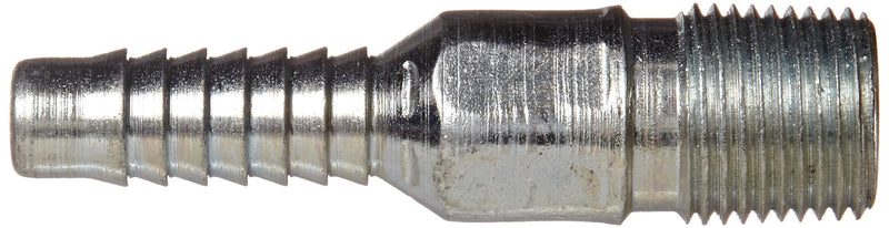 [Australia - AusPower] - Campbell Fittings HAPS-2 Plated Steel Hose Fitting, Combination Nipple, 1/2" Hose ID, Threaded NPT 0.5 Inch 