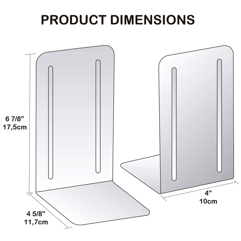 [Australia - AusPower] - Acrimet Premium Metal Bookends (Heavy Duty) (Green Color) (1 Pair) 