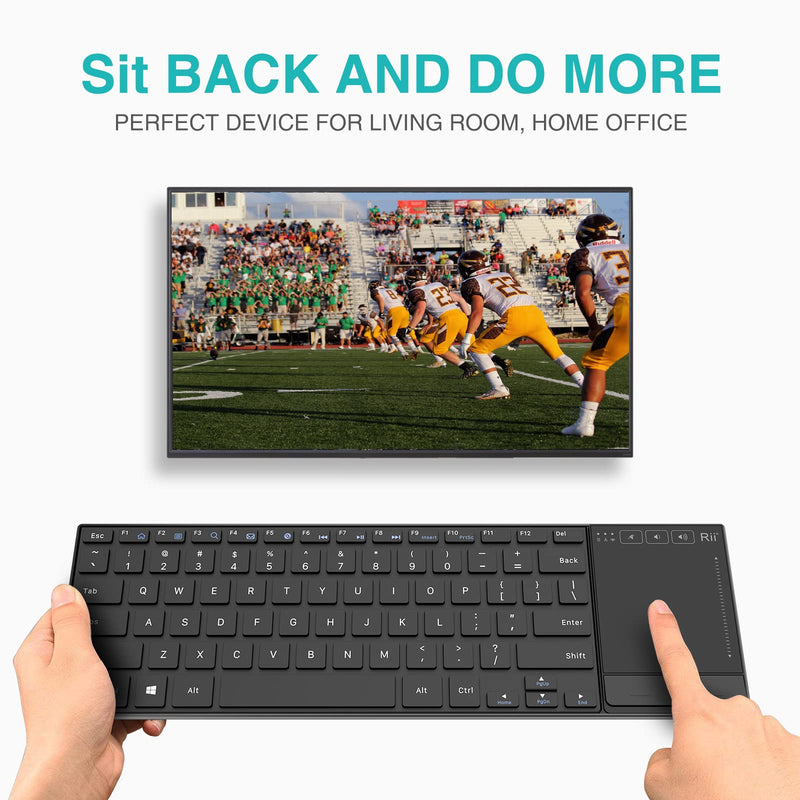[Australia - AusPower] - Rii K22 Ultra Slim 2.4 Gigahertz Mini Wireless Multimedia Keyboard with Touchpad for PC and Laptop 