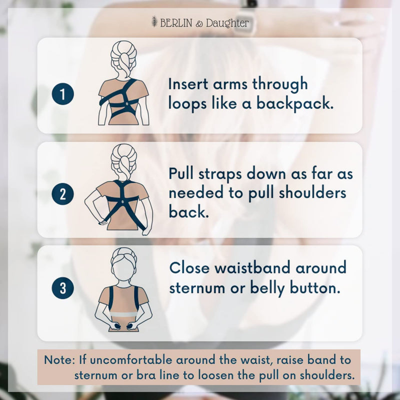 [Australia - AusPower] - Posture Corrector - Fully Adjustable Breathable Clavicle Chest Back Support Brace for Improves Posture & Provide Lumbar Support Back Pain Relief - Perfect for Men & Women - Large Large (Pack of 1) 