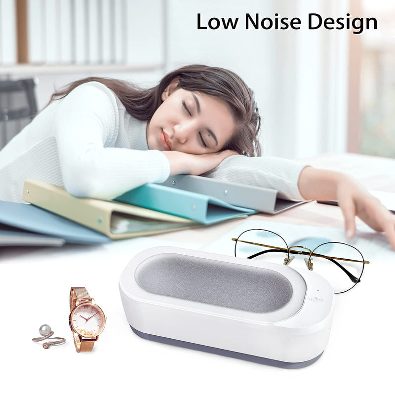 [Australia - AusPower] - Ultrasonic Jewelry Cleaner, Portable Professional Ultrasonic Cleaner for Cleaning Jewelry Eyeglasses Watches Shaver Heads 