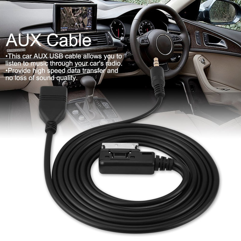 [Australia - AusPower] - Wire Music Interface Audio Adaptor, Car Audio MP3 Auxillary Cable Aux-in USB Audio Music Interface Adapter Compatible for Mercedes Benz 