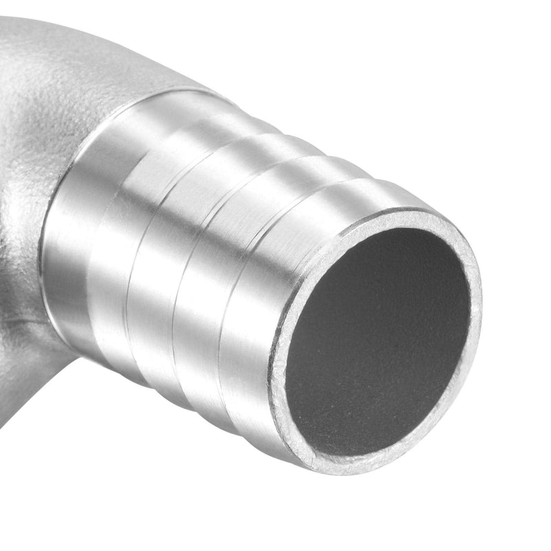 [Australia - AusPower] - uxcell 304 Stainless Steel Hose Barb Fitting Elbow, 25mm Barbed x 1" NPT Female Pipe Connector Adapter for Water Fuel Air 