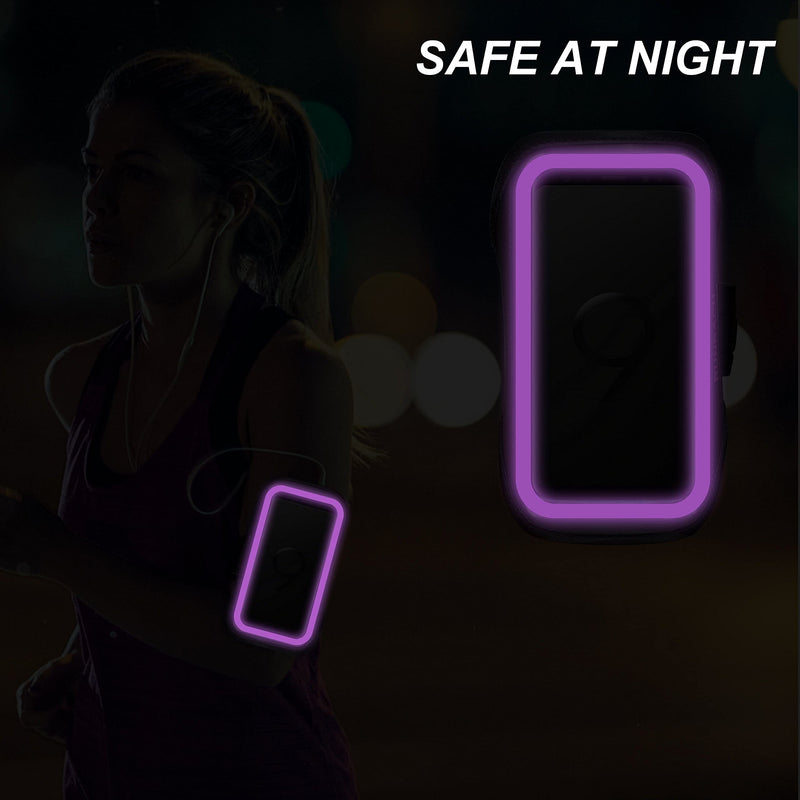 [Australia - AusPower] - Galaxy S9 Armband,RUNBACH Sweatproof Running Exercise Gym Cellphone Sportband Bag with Fingerprint Touch/Key Holder and Card Slot for Samsung Galaxy S9 (Purple) Purple 
