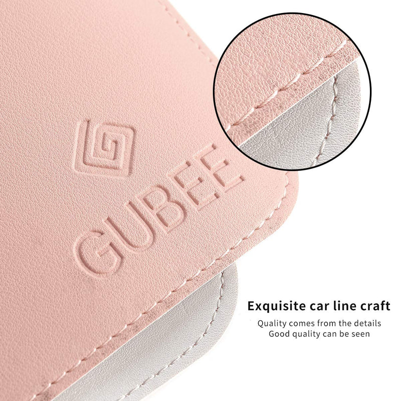[Australia - AusPower] - GUBEE PU Leather Multifunctional Office Desk Pad Mat,Waterproof Non-Slip Anti-Dirty Mouse Pad Mat for Office and Home,Travel,Large Size 31.5x15.75x0.08inch (Pink) Pink 