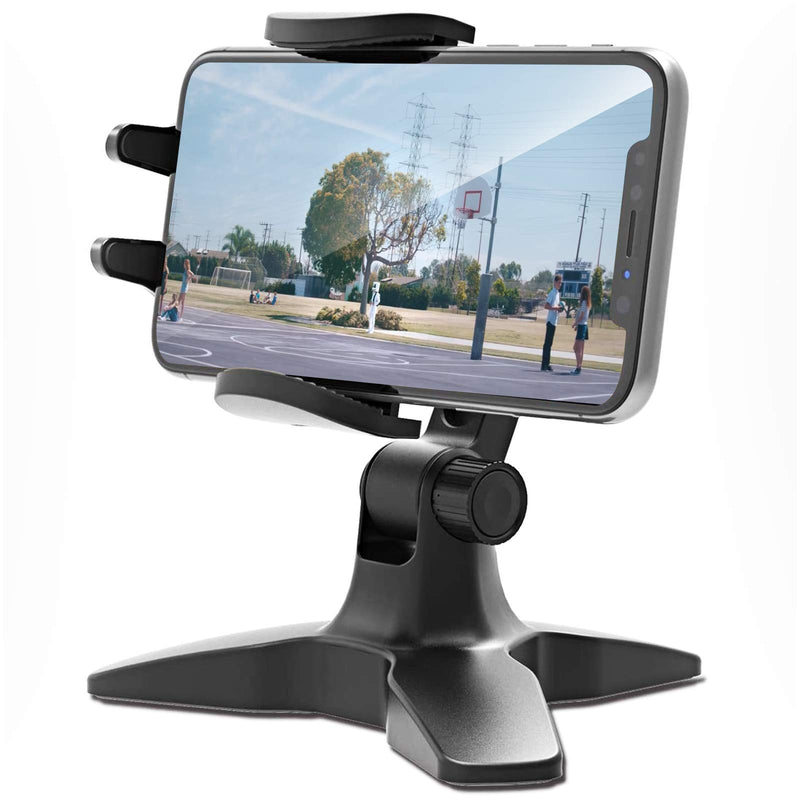 [Australia - AusPower] - Adjustable Cell Phone Stand, Phone Stand for Desk, Heavy Duty Cell Phone Holder Desk with 360 Degree, Home Office Accessories, Phone Holder Stand, Compatible with iPhone, All Smartphones Black 