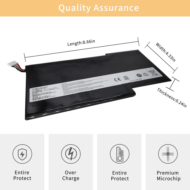 [Australia - AusPower] - BTY-M6J Laptop Battery Replacement for MSI GS63VR 6RF-016CN 6RF-095CN GS73VR 6RF-001US BP-16K1-31 9N793J200 Stealth Pro GS63VR GS73VR 