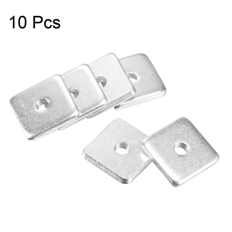 [Australia - AusPower] - uxcell Square Nuts, M8x30mmx5mm Zinc-Plated Metric Coarse Thread Assortment Kit, 10 Pcs 
