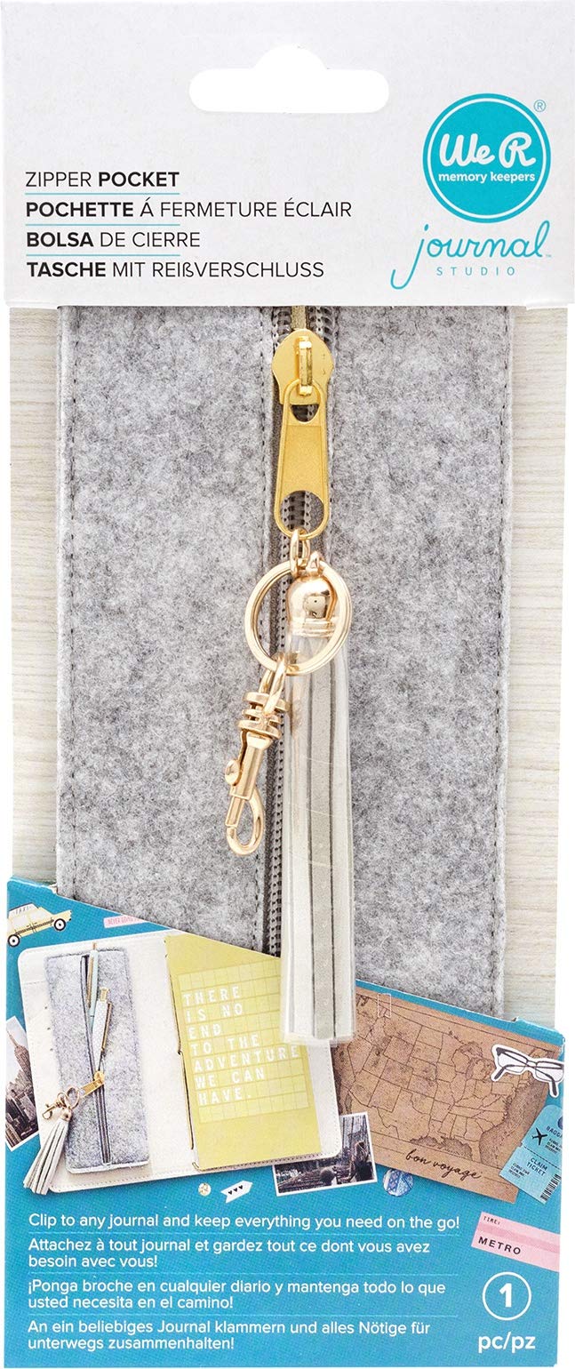 [Australia - AusPower] - We R Memory Keepers 0633356605065 Storage Journaling-Attachable Pencil Zipper Pocket, Multicolor 