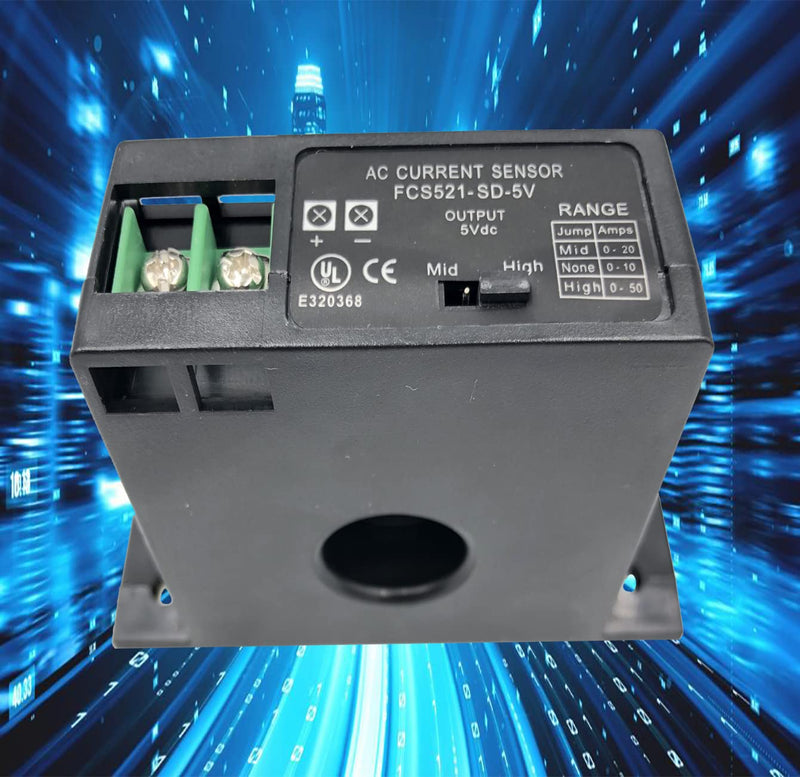 [Australia - AusPower] - Current Transmitter, FCS521-SD-5V Current Transducer Transmitter Transformer Sensor AC Current Converter 0-50A 