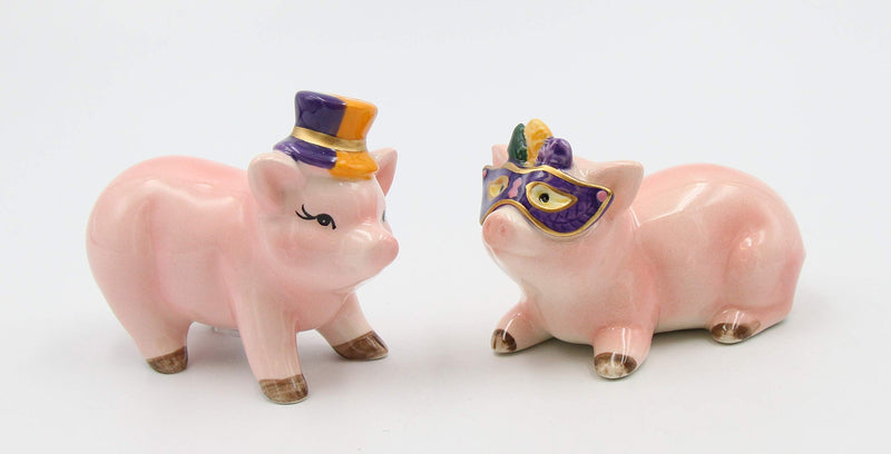 [Australia - AusPower] - Cosmos Gifts Mardi Gras Pigs Salt and Pepper, Multicolored 