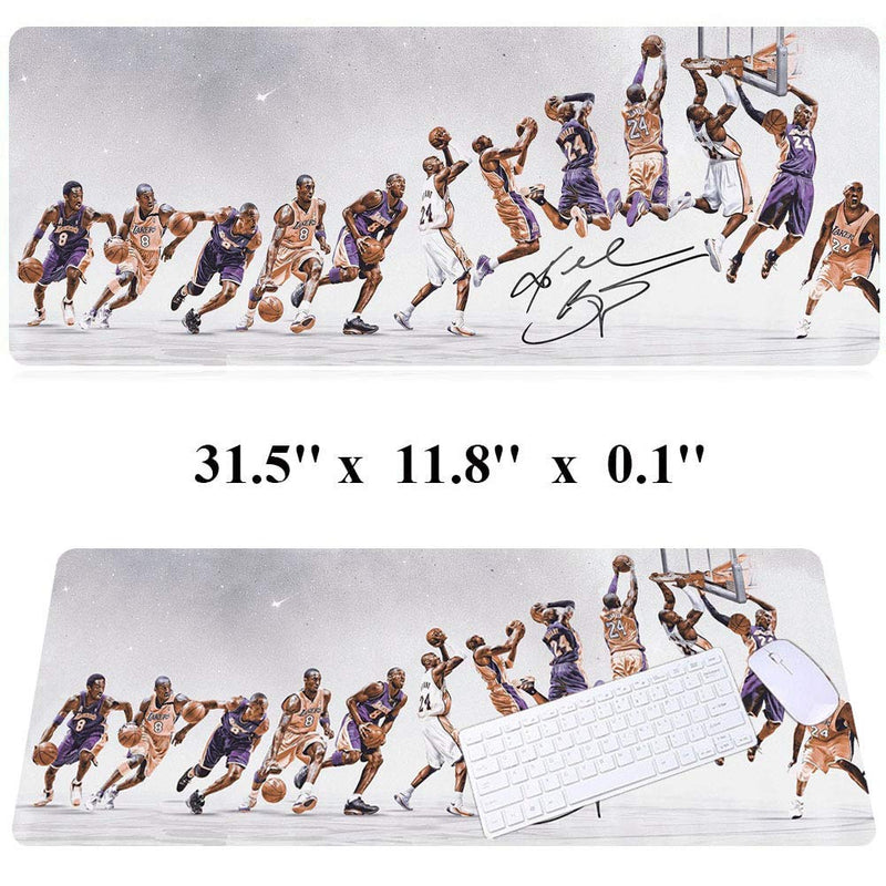 [Australia - AusPower] - RTGGSEL 31.5x11.8 Inch Novelty KB Slow Motion Evolution Long Extended Large Gaming Mouse Pad with Stitched Edges XL Laptops Keyboard Mouse Mat Desk Pad KB Move 