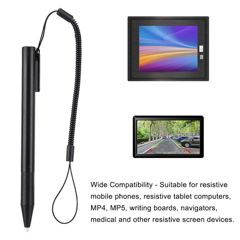 [Australia - AusPower] - Touch Screen Stylus Pen, Resistive Touch Screen Anti-scratch Stylus Pen With Spring Rope, Touch Screen Resistive Hard Tip Stylus Pen for POS PDA Navigator, Medical and Other Resistive Screen Devices 