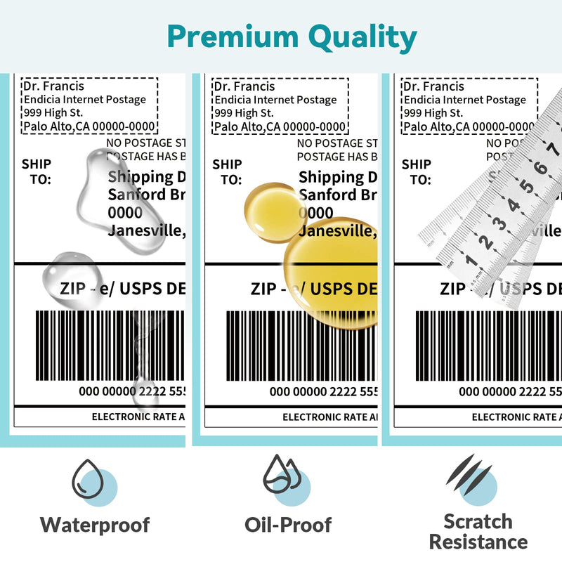 [Australia - AusPower] - Jiose Direct Thermal Shipping Label 4x6 Thermal Label Roll Mailing Labels for Thermal Printer Compatible with Rollo, Zebra, UPS USPS Ebay Shopify Etsy Mailing, BPA Free, 220 Labels/Roll 220pcs/Roll 