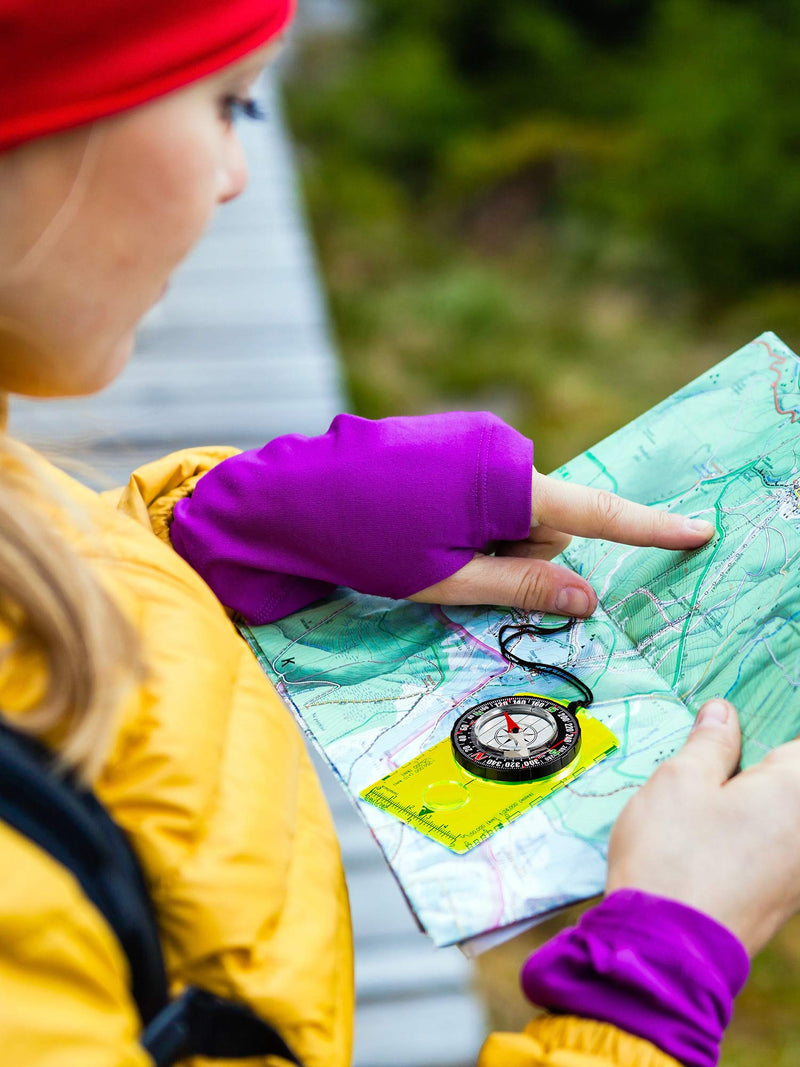 [Australia - AusPower] - Gejoy 6 Pieces Hiking Backpacking Compass Navigation Backpacking Compass Orienteering Hiking Compass Map Reading Compass for Boy Scout Kids Outdoor Camping Style 1 
