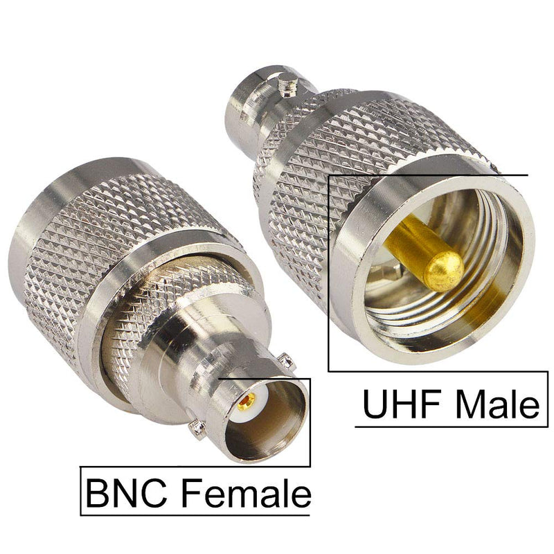 [Australia - AusPower] - BNC to UHF 4 Type 8 PCS RF Connector Kit Coaxial BNC Male Female to UHF Male Female RF BNC UHF Radios Adapter Kit for Antennas Wireless LAN Devices Coaxial Cable Wi-Fi Radios External Antenna… 8PCS 