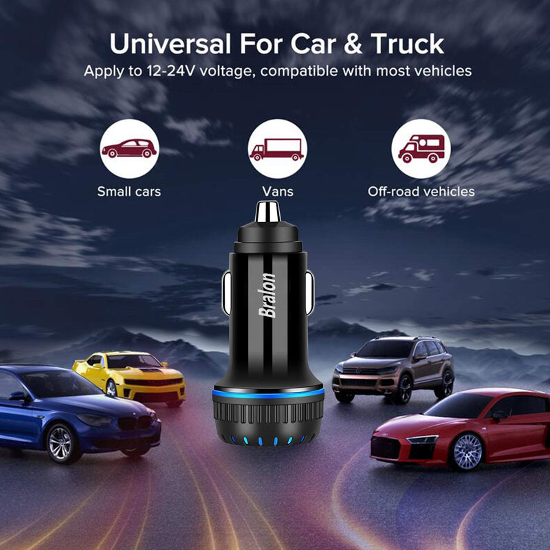 [Australia - AusPower] - USB C Car Charger,Bralon 38W PD3.0 & QC3.0 Dual Fast Car Charger Compatible with Phone 12/12 Pro(Max)/12 mini/11/11 Pro(Max)/XS/XR/X/8,G.alaxy Note S10 S9 S8 S7,Pad&More 