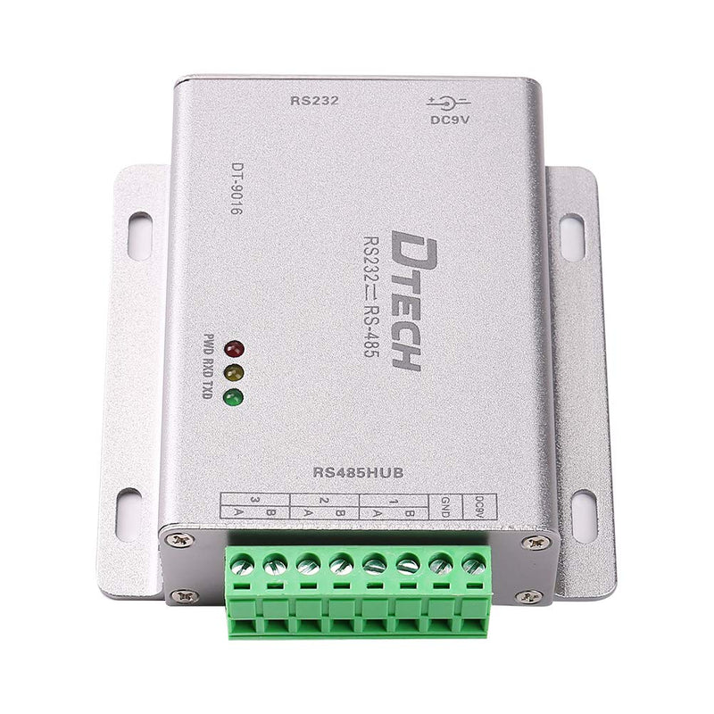 [Australia - AusPower] - DTECH Industrial Grade RS232 to RS485 Serial Converter 3 Channel RS-485 Expansion Hub with 600W Surge Protection TX RX LEDs Power Adapter Terminal Block 