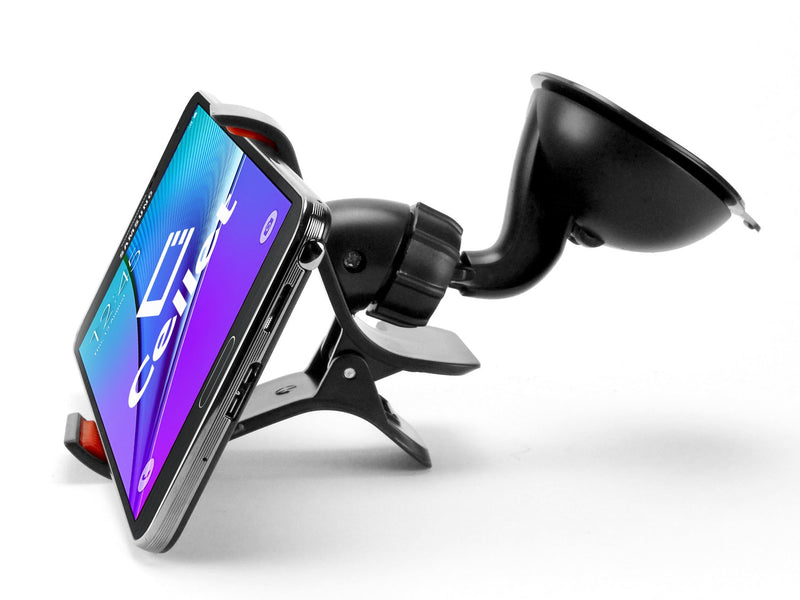 [Australia - AusPower] - Car Phone Mount, Cell Phone Holder for Dashboard & Windshield Mount Stand Compatible for Smartphones iPhone 12 Pro Max Samsung Galaxy Note google Pixel Moto by Cellet 