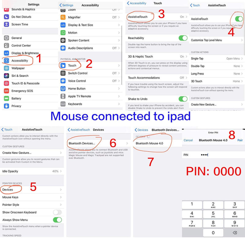 [Australia - AusPower] - Rechargeable Bluetooth Mouse for Laptop iPad Pro iPad Air MacBook Pro MacBook Air Wireless Mouse for Laptop Mac MacBook Chromebook Win8/10 silver 