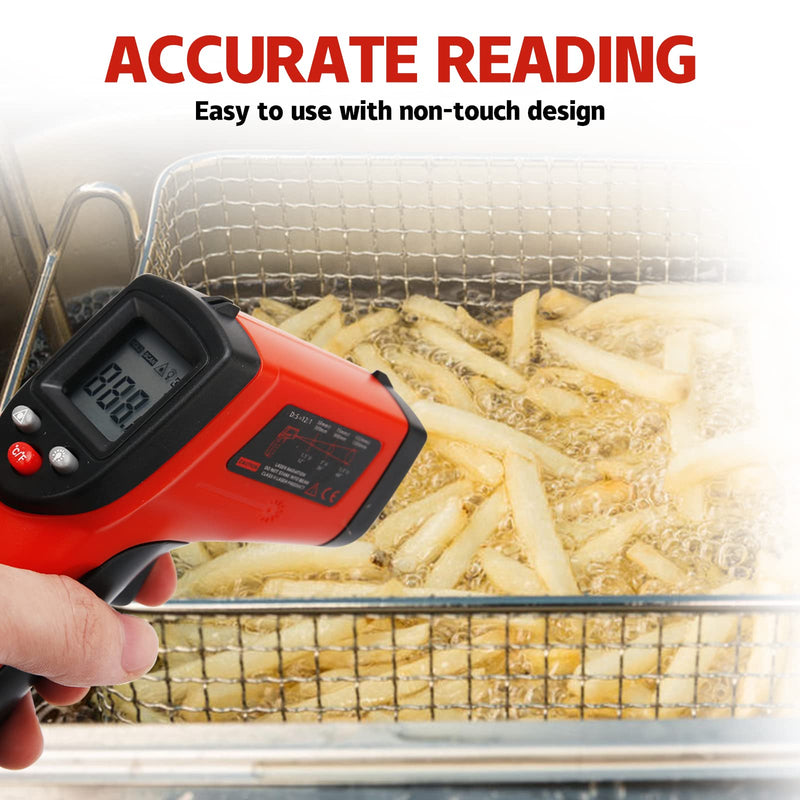 [Australia - AusPower] - MEASUREMAN Infrared Thermometer (Not for Human),Standard Size Temperature Gun Non-Contact Digital Laser Thermometer -58°F to 1022°F (-50°C to 550°C) 