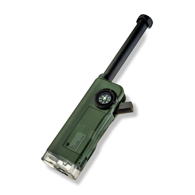[Australia - AusPower] - Carson X-Scope Kids 7 Function Multi Purpose Optical Pocket Tool with 30x Microscope, 8x Telescope, 9x Fold-Out Magnifier, Flashlight, Signal Whistle, Directional Compass and Digital Clock (CP-11) 