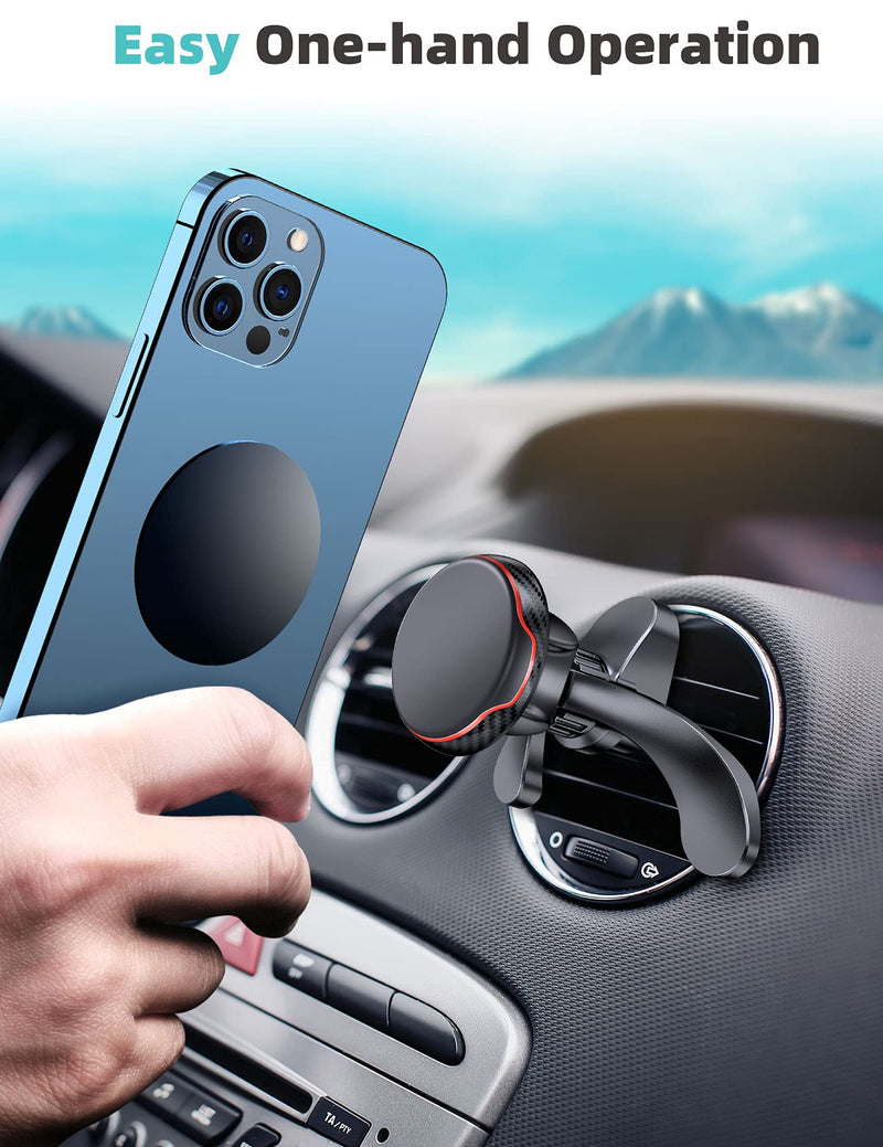 [Australia - AusPower] - eSamcore Magnetic Car Phone Holder, Universal Air Vent Clip Car Phone Mount with Powerful Magnets and Anti-Fall Cell Phone Car Mount for iPhone Samsung Galaxy and Other Smartphone 