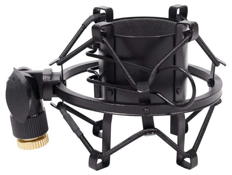 [Australia - AusPower] - Rockville RockShock Black Studio Condenser Microphone Metal Shock Mount w/Foam 