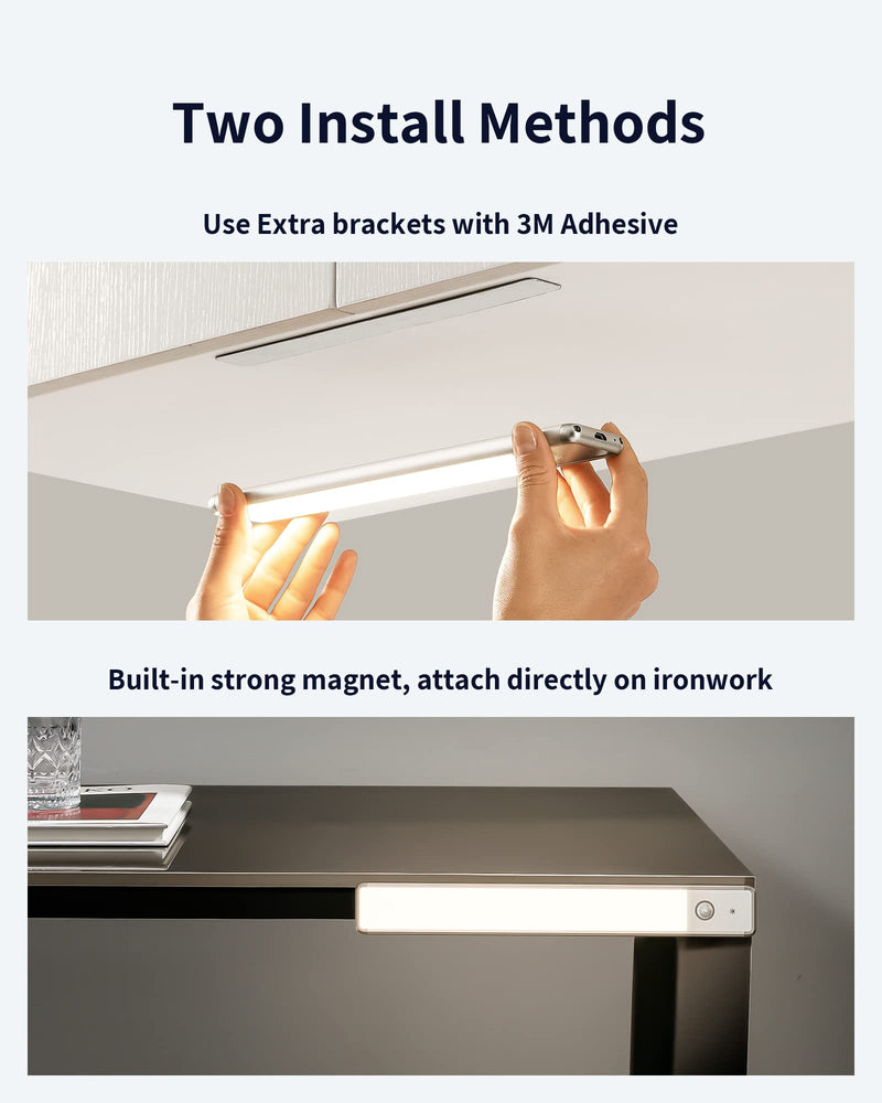 [Australia - AusPower] - 52LED Closet Light, EZVALO Rechargeable Night Light Under Cabinet Light Motion Sensor Light Wireless Dimmable Lights for Kitchen, Wardrobe, Stairs, Bedroom, Hallway 
