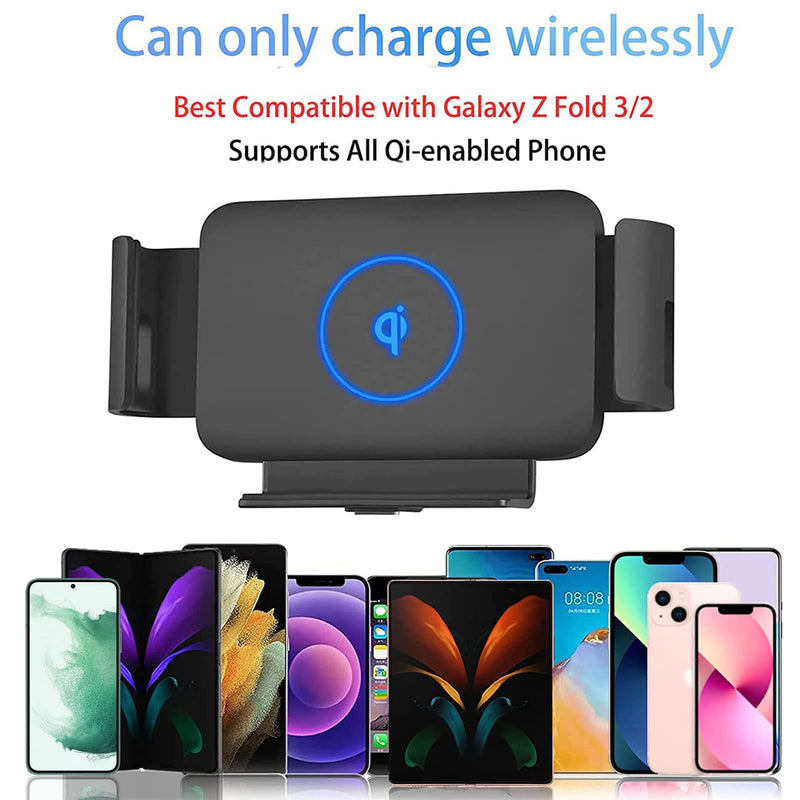 [Australia - AusPower] - Lopnord Z Fold 3 Car Mount, Wireless Car Charger Mount Compatible with Samsung Galaxy Z Fold 3/Z Fold 2/S22/S21,15W Wireless Charger for Air Vent / Dashboard Car Phone Holder for iPhone 13 12 Pro Max 
